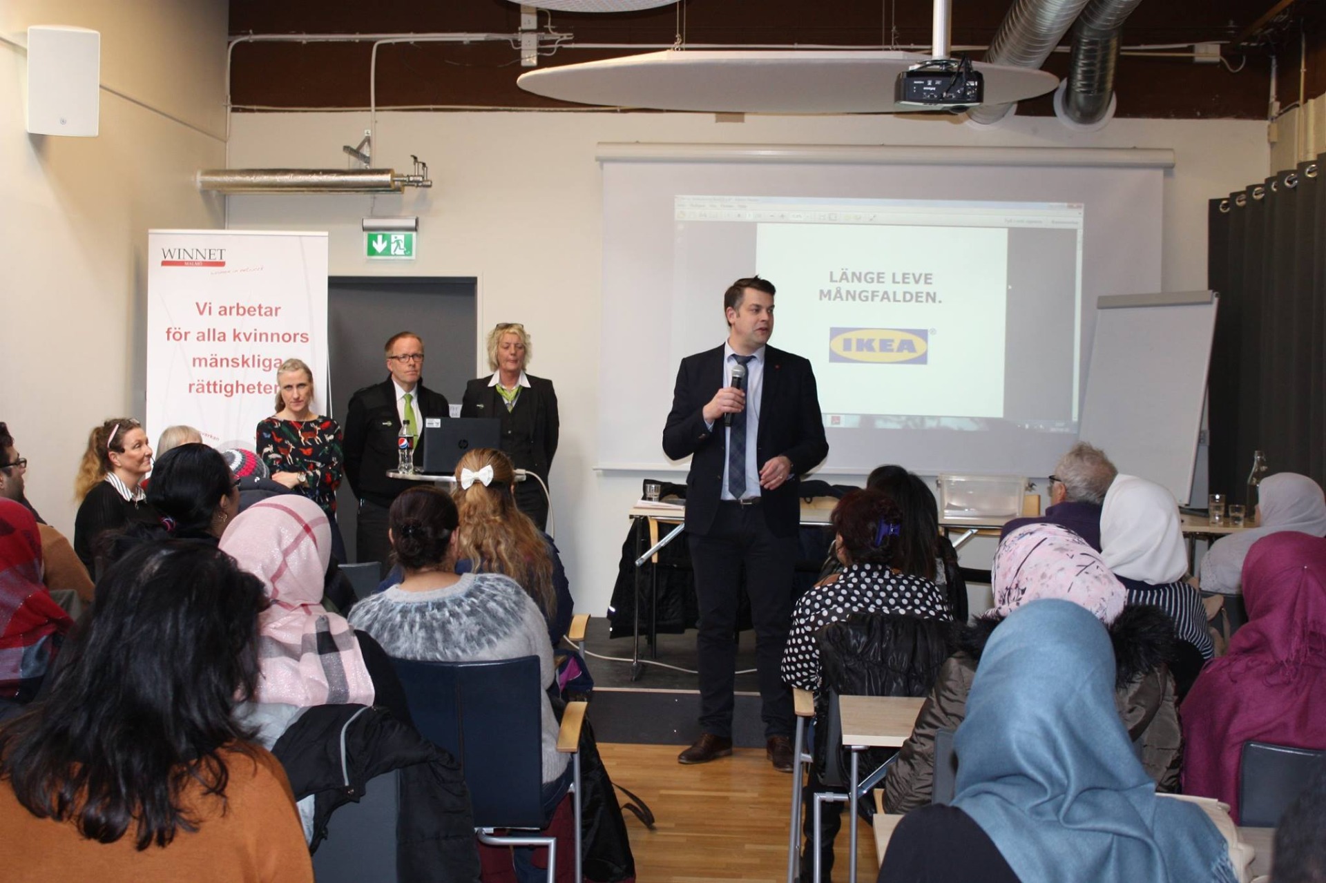 Marie-Louise Niklasson från IKEA Malmö, Jessica Erlandsson Persson från HR Region Skåne och Lars Joelsson, förarrekryterare på Nobina Sverige AB berättade om hur rekryteringsprocesser hos olika arbetsgivare ser ut.